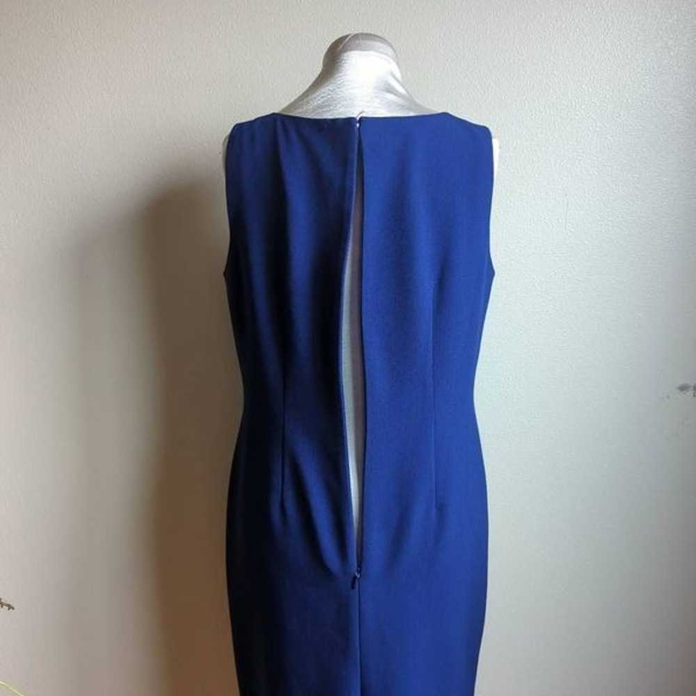 Vintage Y2K Le Suit Womens 4 Sheath Dress Blue Sl… - image 6