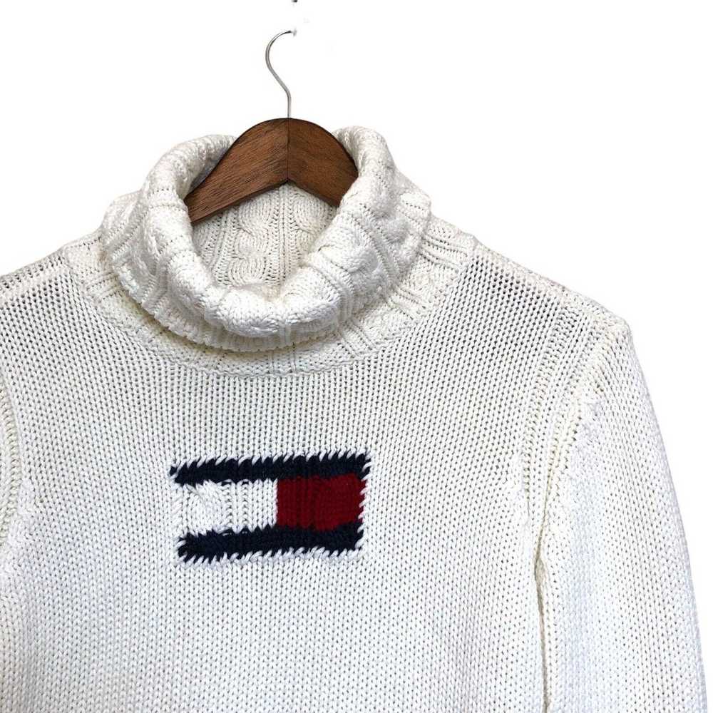 Vintage 90's Tommy Hilfiger Women's Sweater Cable… - image 4