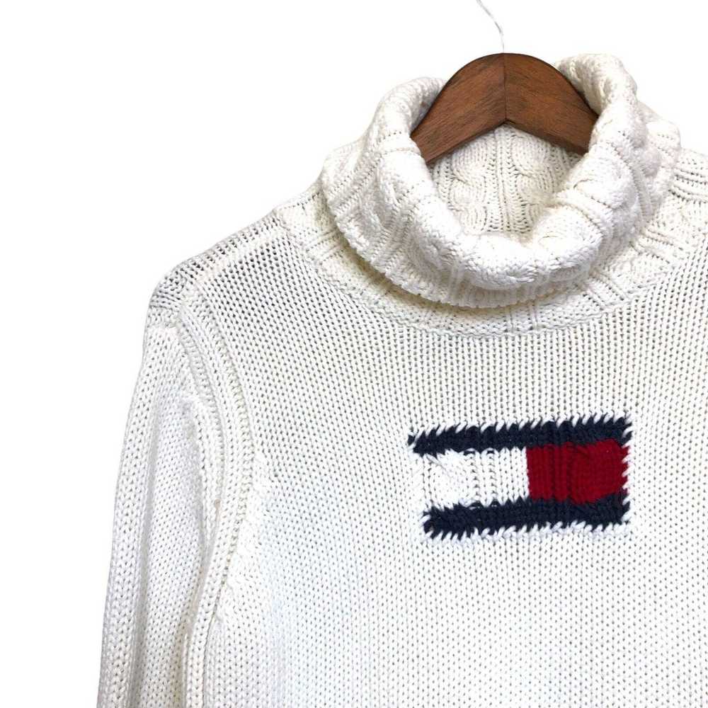 Vintage 90's Tommy Hilfiger Women's Sweater Cable… - image 5
