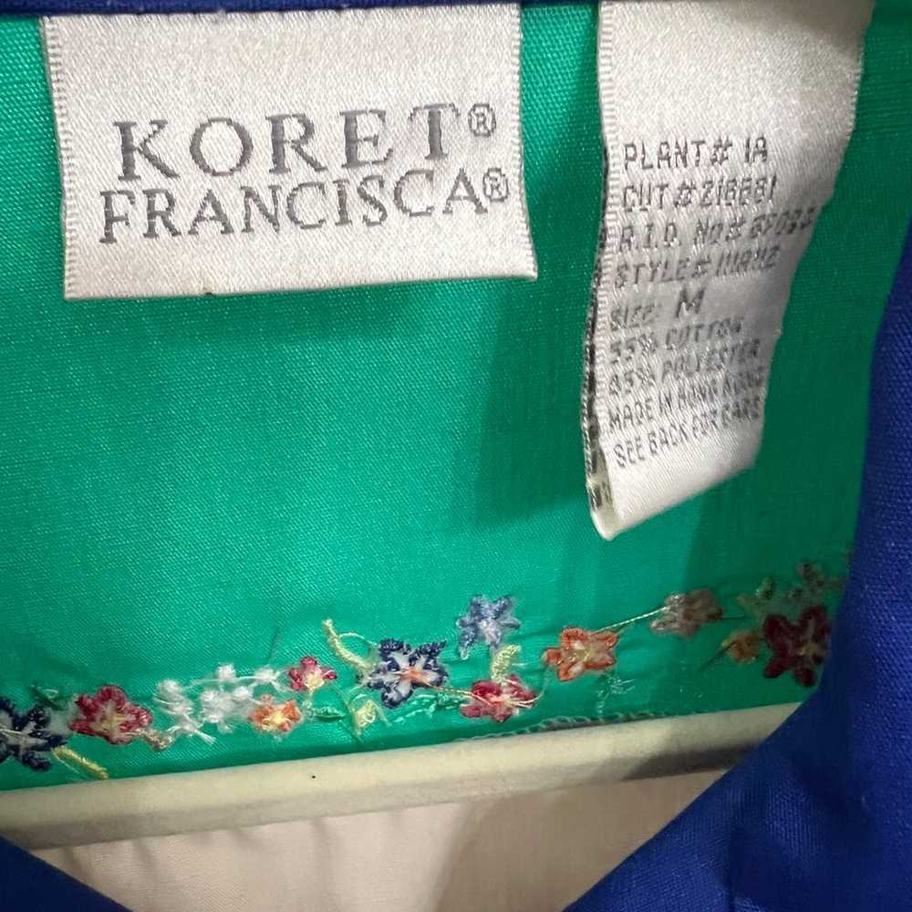 Vintage Koret Francisca Jacket Size M With Embroi… - image 3
