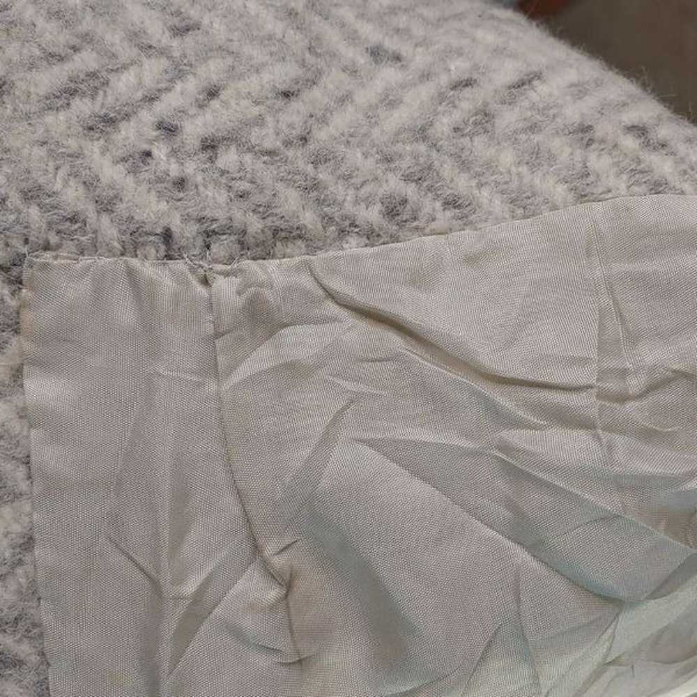 Vintage 50s Sager Tweed 100% Wool Grey Cream Jack… - image 11