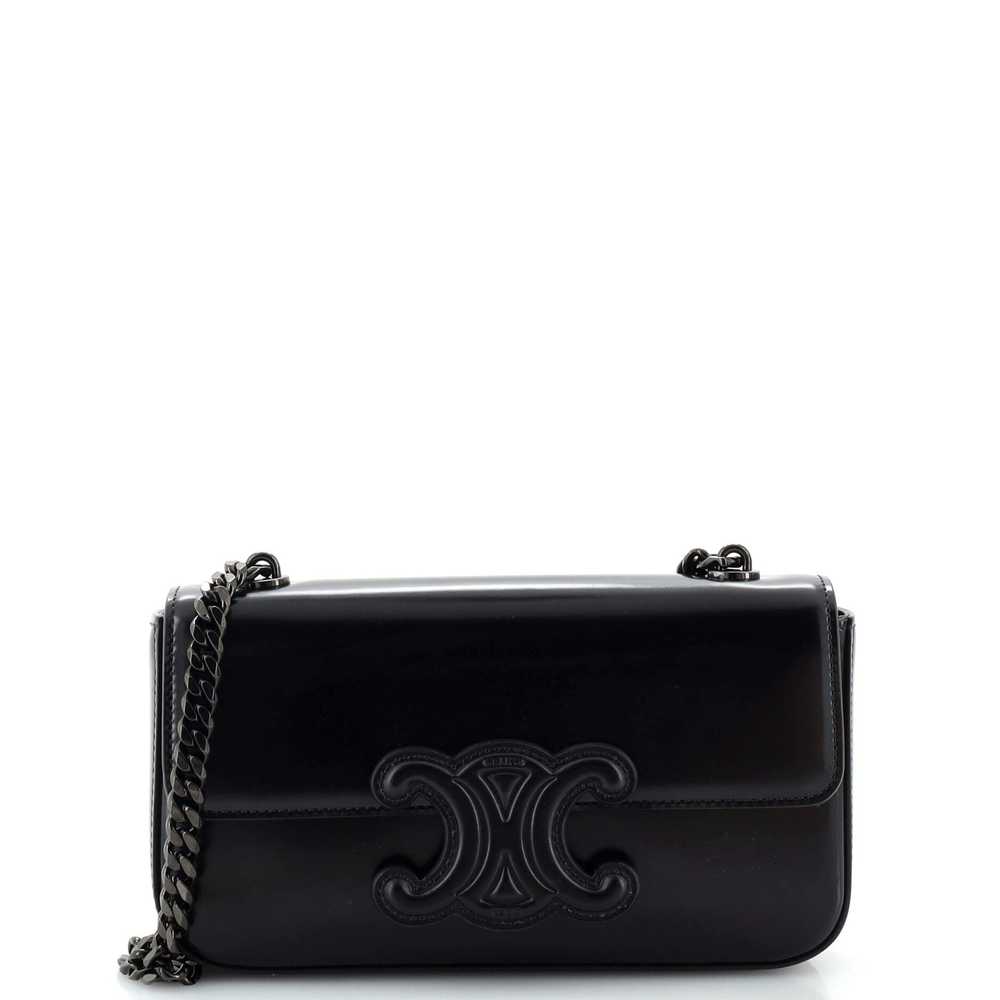 CELINE Triomphe Chain Shoulder Bag Leather Small - image 1