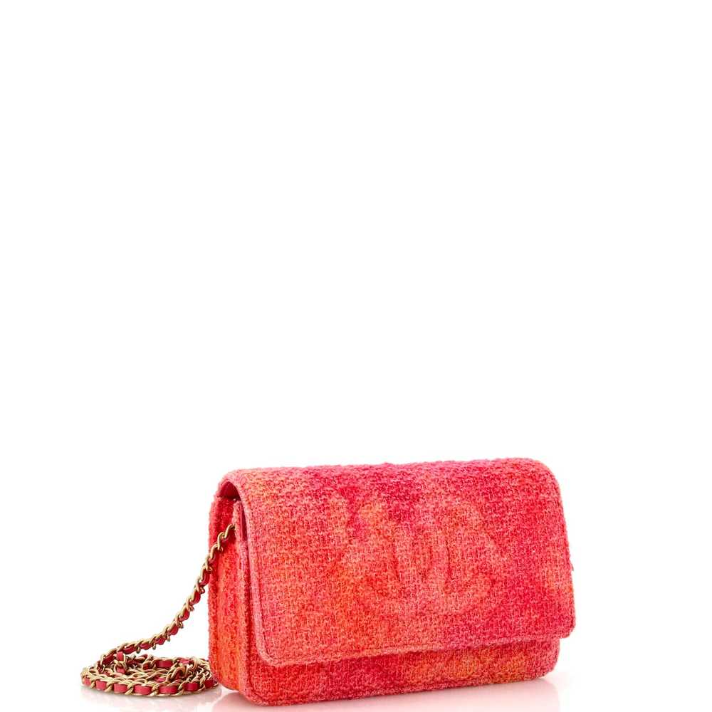 CHANEL Timeless Wallet on Chain Quilted Tweed - image 2