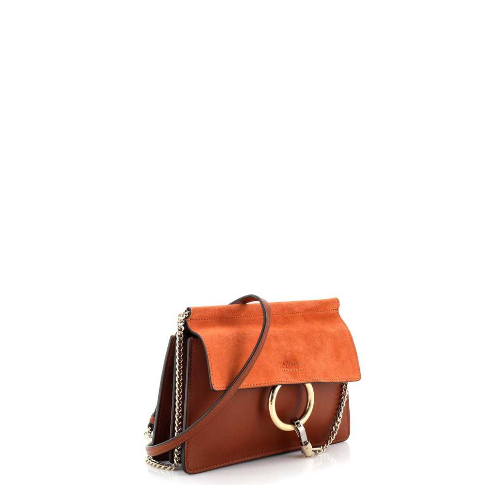 CHLOE Faye Chain Shoulder Bag Leather and Suede M… - image 2
