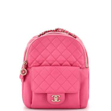 CHANEL CC Day Backpack Quilted Caviar Mini - image 1