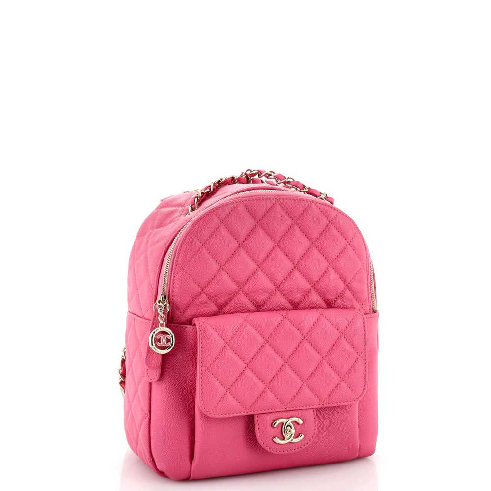 CHANEL CC Day Backpack Quilted Caviar Mini - image 3