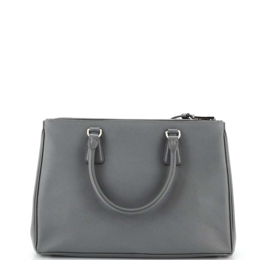 PRADA Galleria Double Zip Tote Saffiano Leather M… - image 3