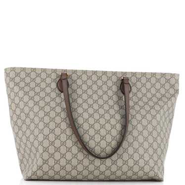 GUCCI Ophidia Zip Tote GG Coated Canvas Medium