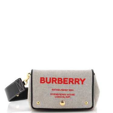 Burberry Note Crossbody Bag Canvas with Leather M… - image 1