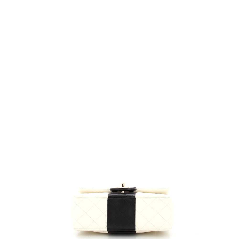 CHANEL Bicolor Classic Single Flap Bag Quilted La… - image 4