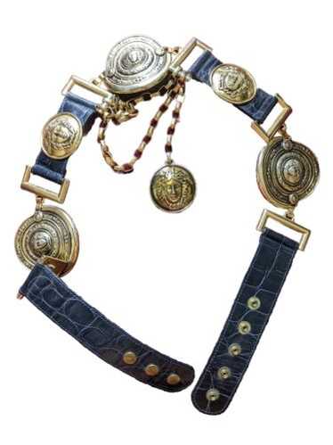 90's VERSACE Medusaのクールなチェーンベルト VERSACE Amazing Original Vintage Medusa Belt From the 90s - Etsy