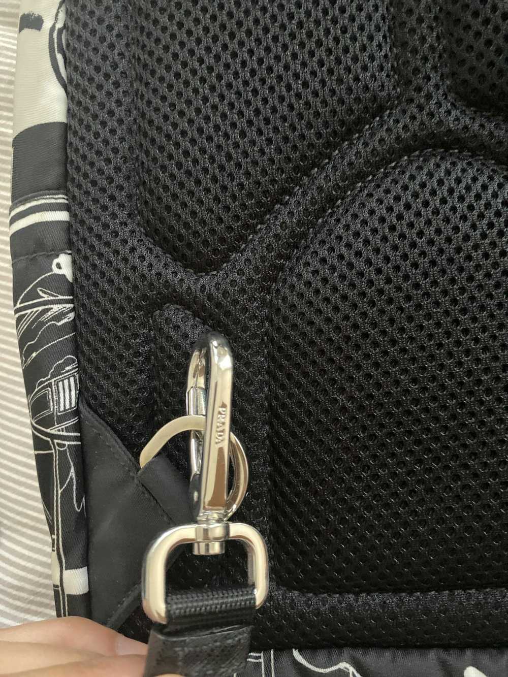 Prada Prada Printed Small Backpack - image 12
