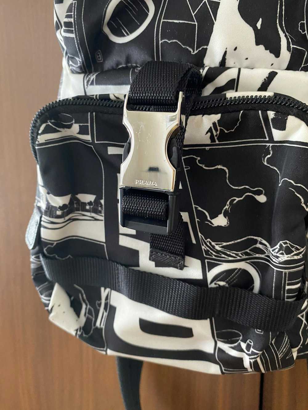 Prada Prada Printed Small Backpack - image 4