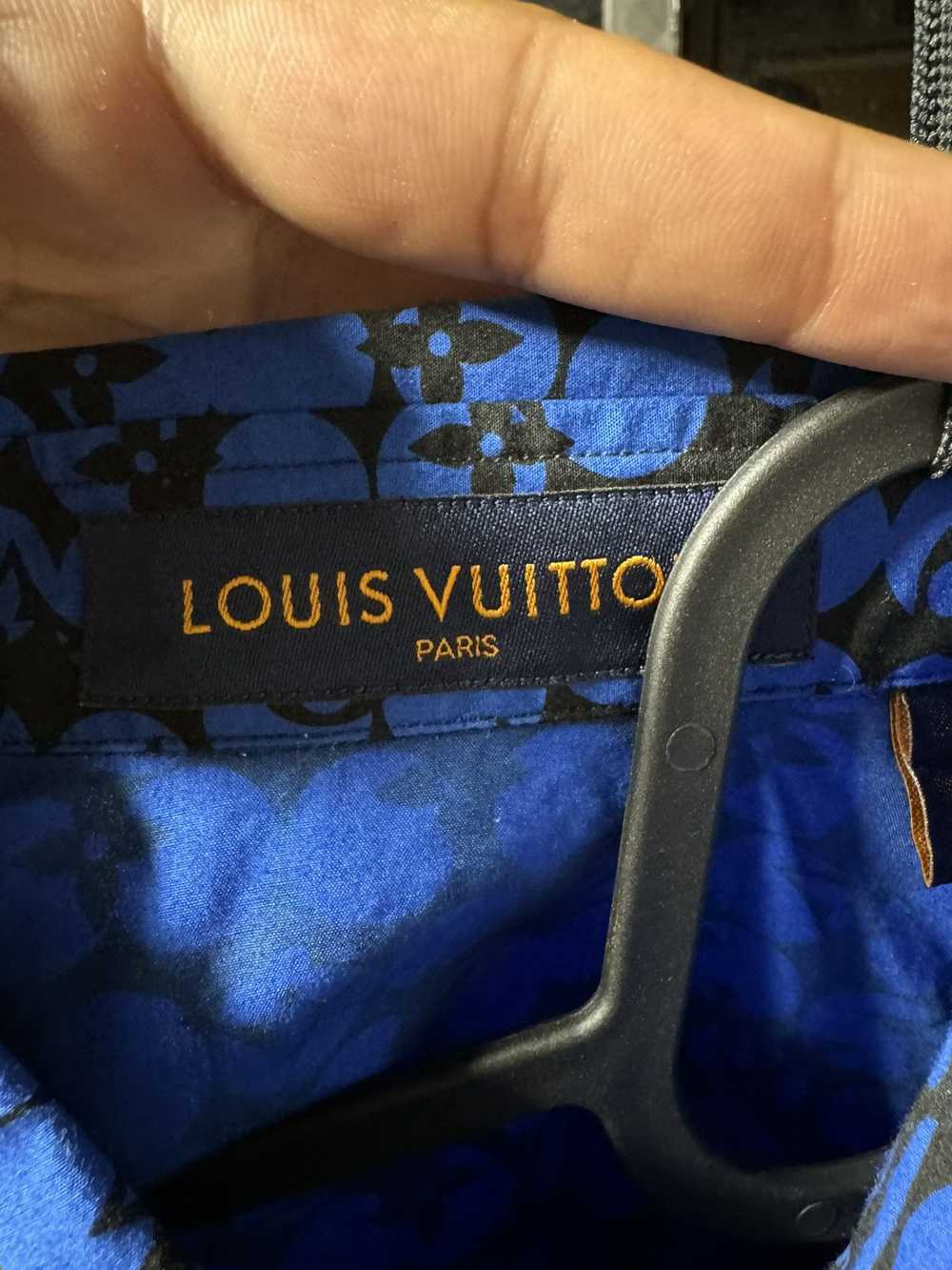 Louis Vuitton LOUIS VUITTON Blue Monogram Shirt - image 3