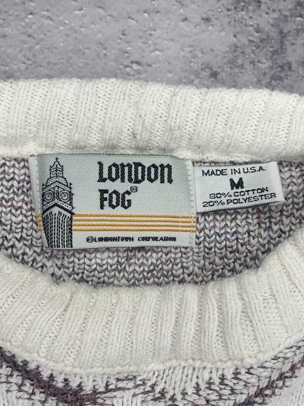 Coloured Cable Knit Sweater × London Fog × Vintag… - image 11