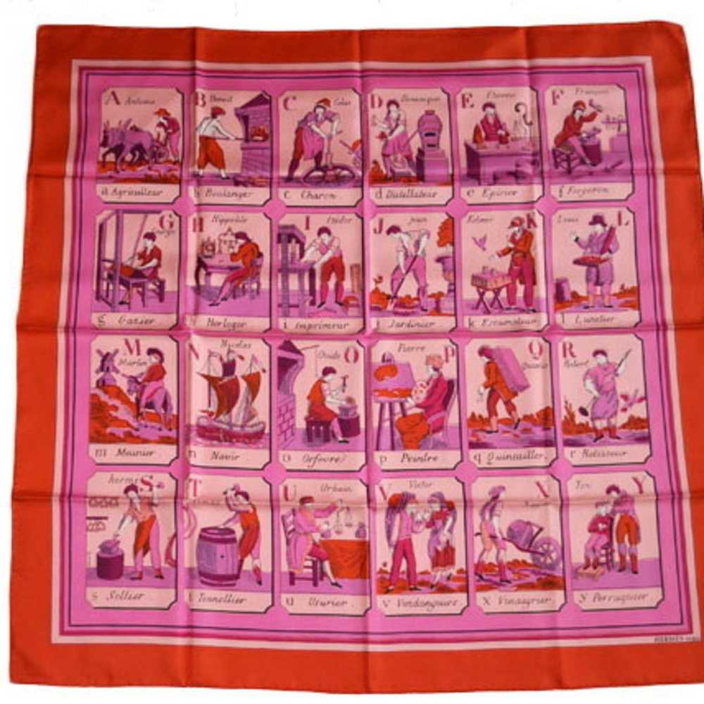 Hermes Hermes Scarf Muffler HERMES Carre 90 Silk … - image 4