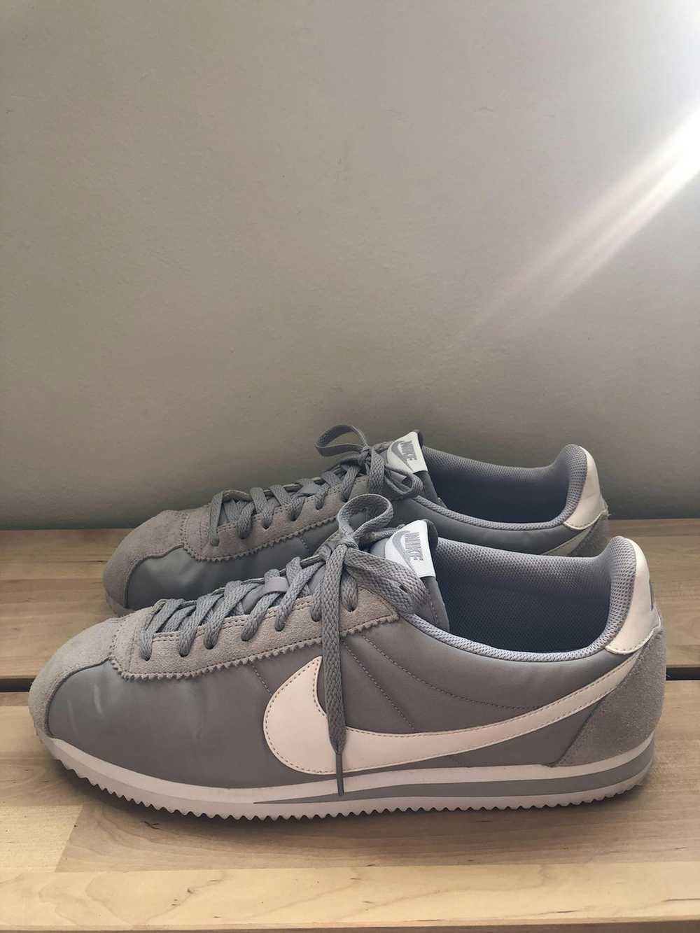 Nike Mens Nike ‘Classic Cortez’ grey nylon traine… - image 1