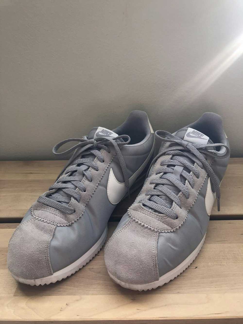 Nike Mens Nike ‘Classic Cortez’ grey nylon traine… - image 2