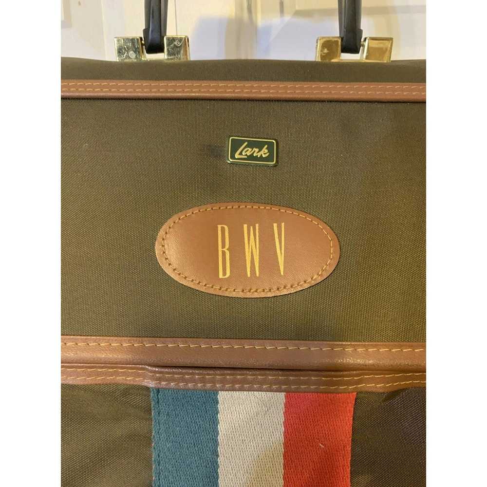 Unkwn Vintage Lark Travel Luggage Hanging Garment… - image 2