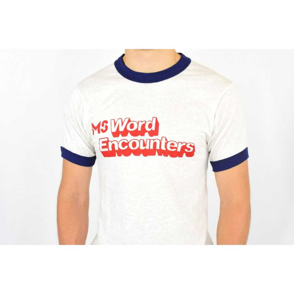 Screen Stars 80s Vintage MS Word Encounters T Shi… - image 3