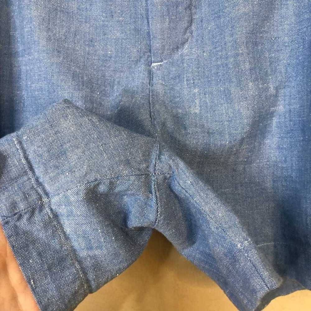 Vintage Izod Lacoste Mesh lining blue shorts 100%… - image 3