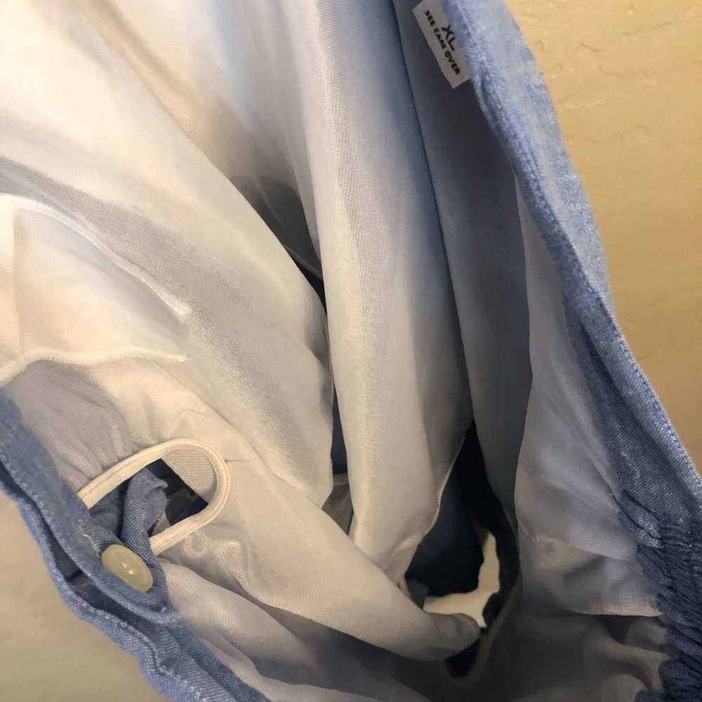 Vintage Izod Lacoste Mesh lining blue shorts 100%… - image 6