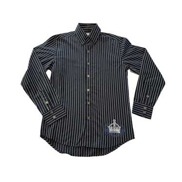 Other Level Ten Button Down Shirt Sz M Navy+White… - image 1