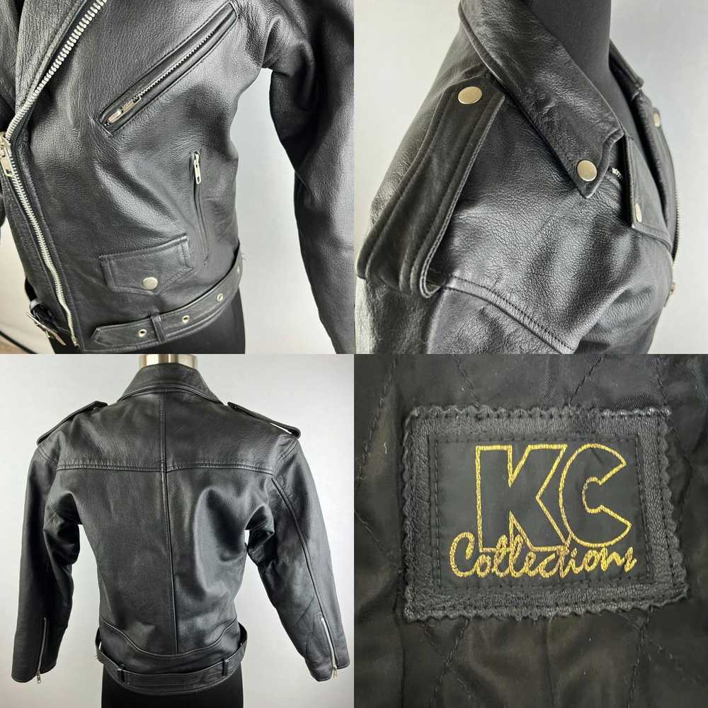 Vintage KC Collections Biker Leather Moto Motorcy… - image 4