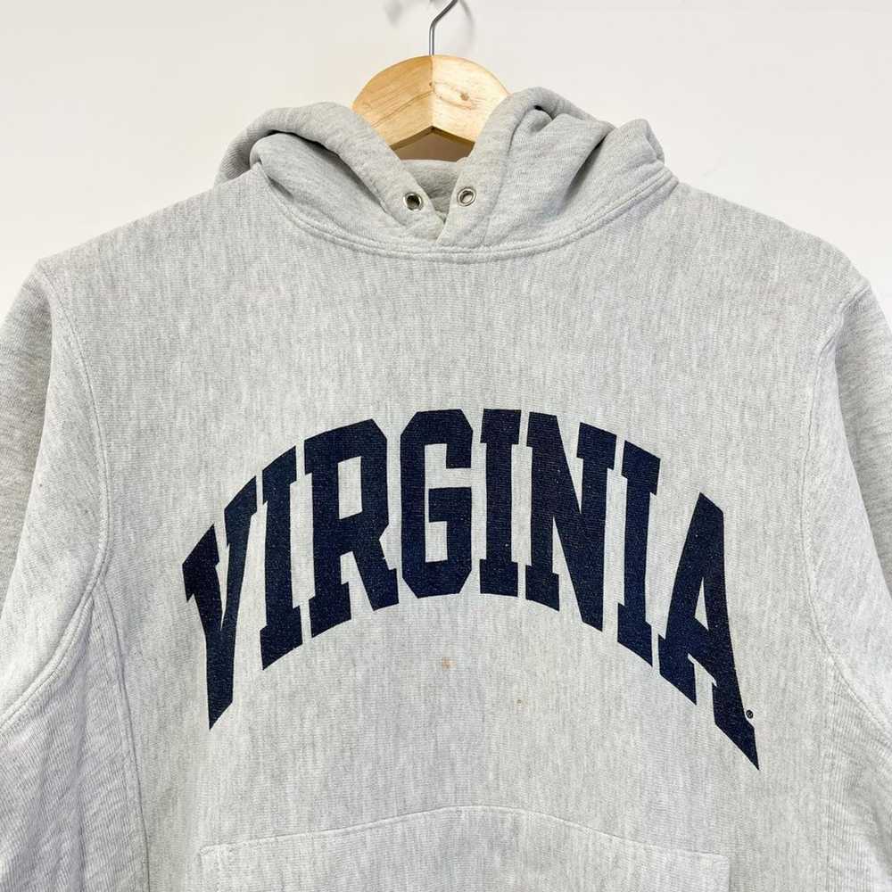 Champion Reverse Weave Vintage Grey Virginia Hood… - image 3