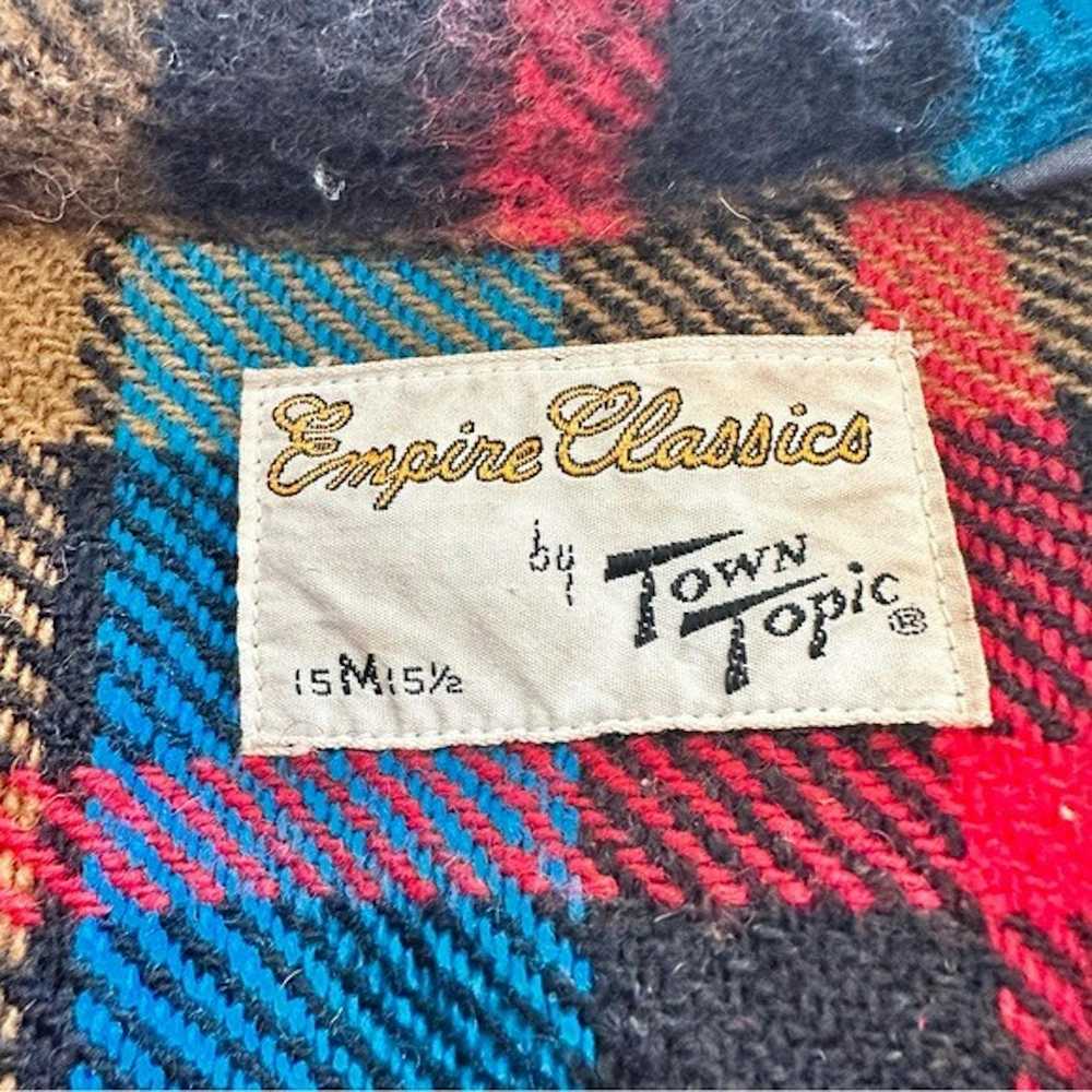 Vintage Vintage Altered 100% Wool Plaid Pullover … - image 3