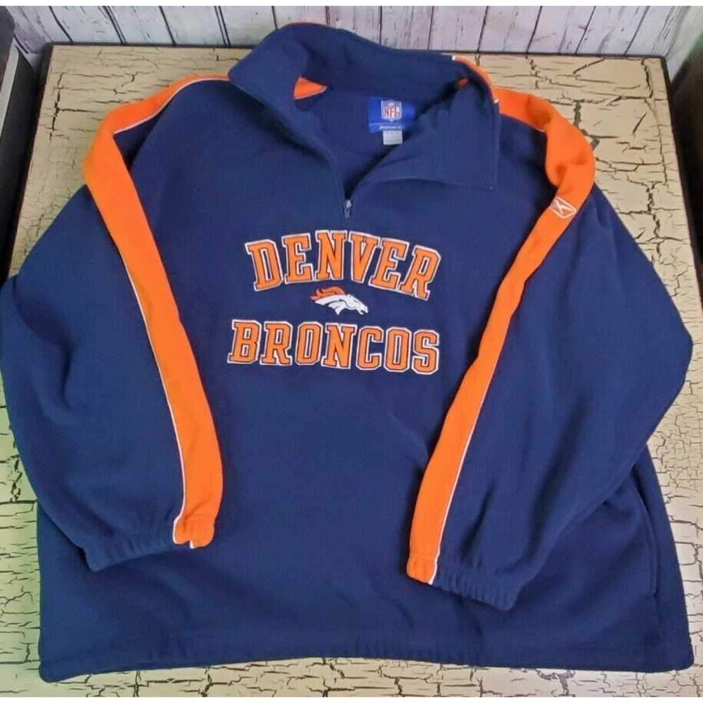 Reebok NFL Denver Broncos Orange & Blue Fleece Pu… - image 3