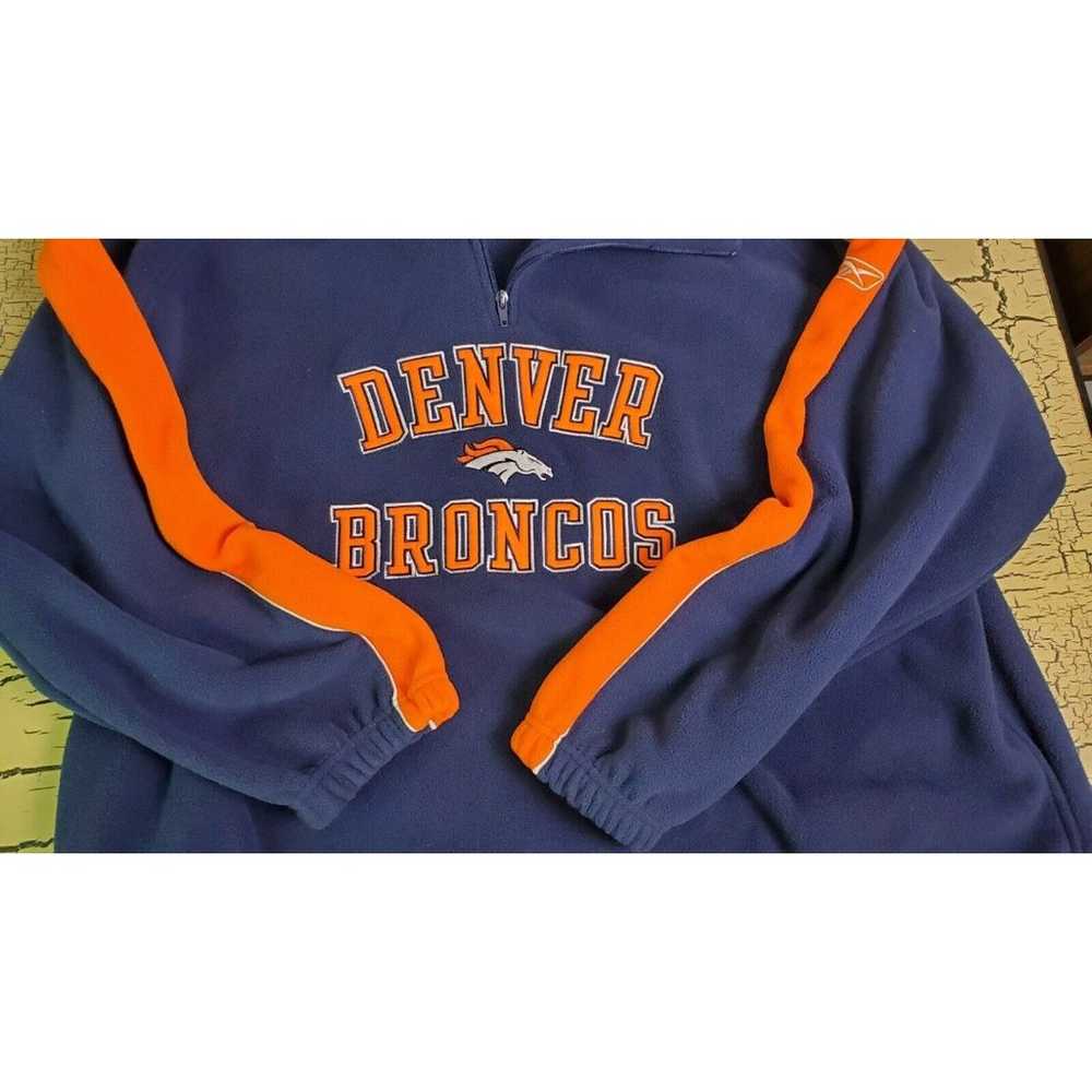 Reebok NFL Denver Broncos Orange & Blue Fleece Pu… - image 4
