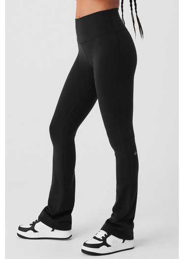 Alo Yoga Women's Alo High Waist 7/8 Zip It Flare Legging, Black, X