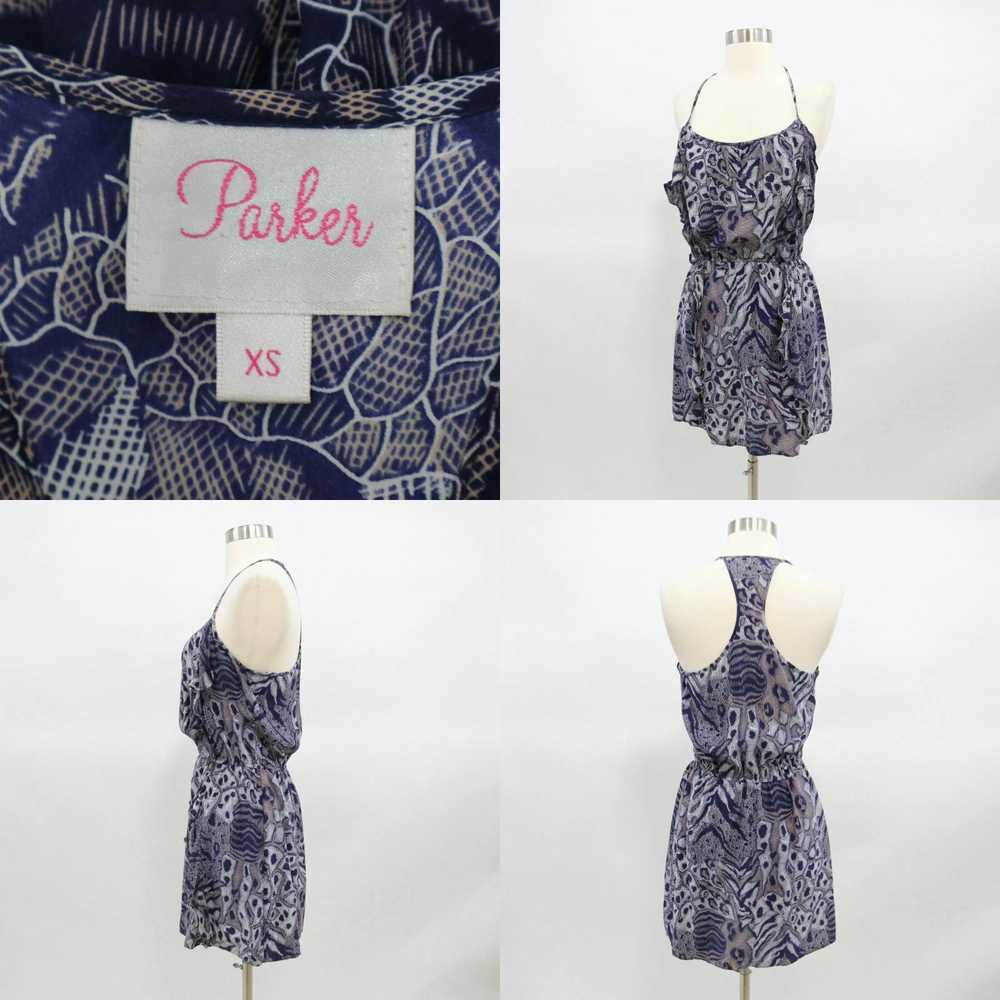 Parker Parker Mini Tank Dress Silk Womens XS Ruff… - image 4