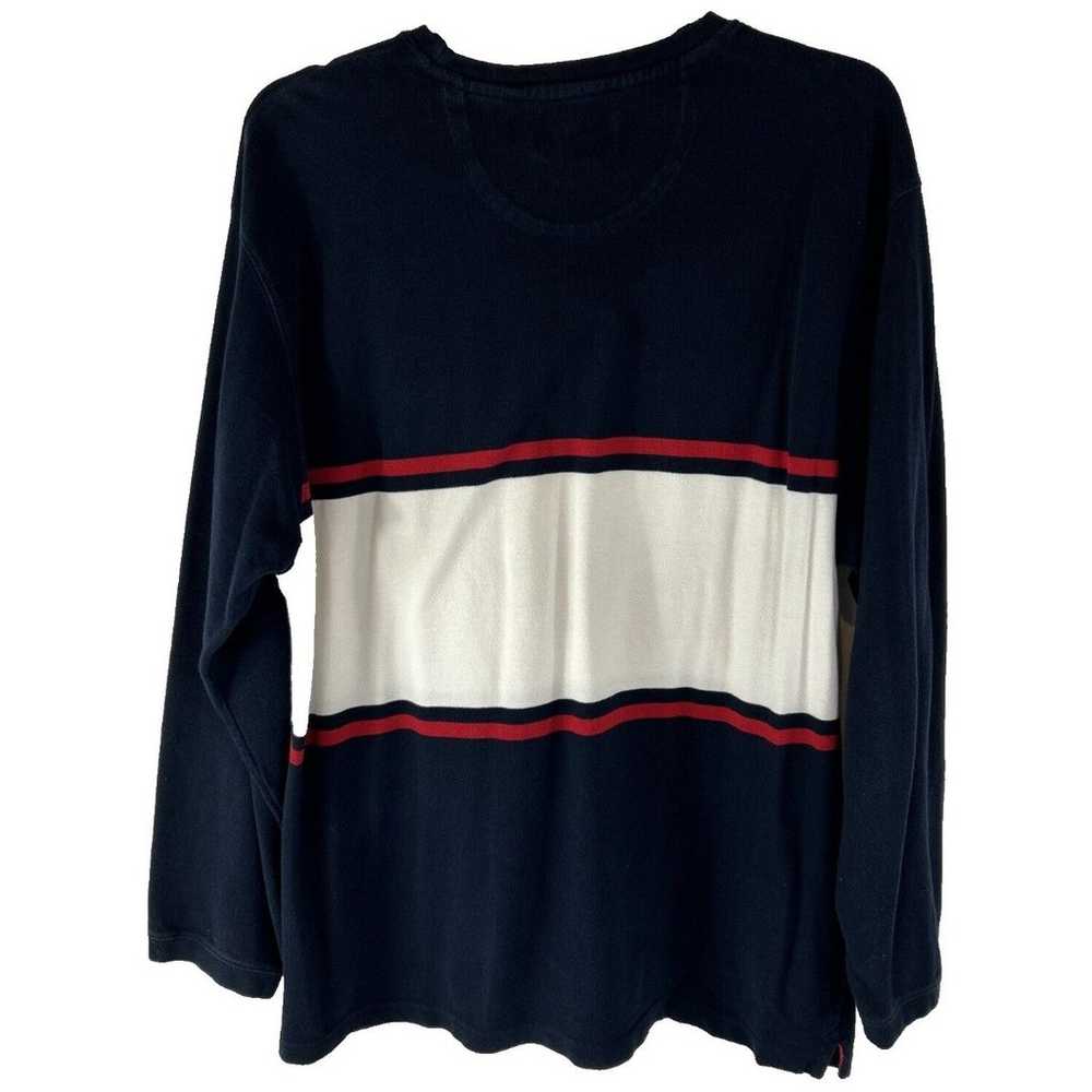 Chaps Ralph Lauren Sweater Mens XXL Blue White Re… - image 4