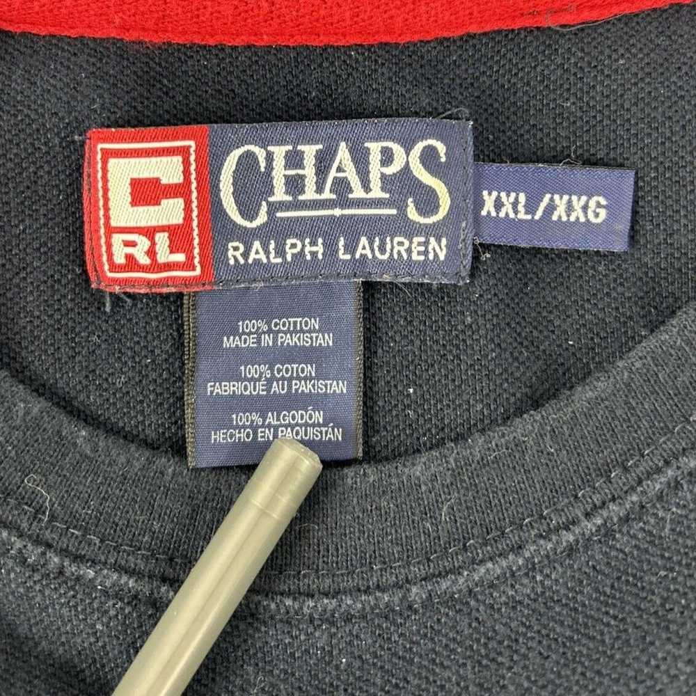 Chaps Ralph Lauren Sweater Mens XXL Blue White Re… - image 5