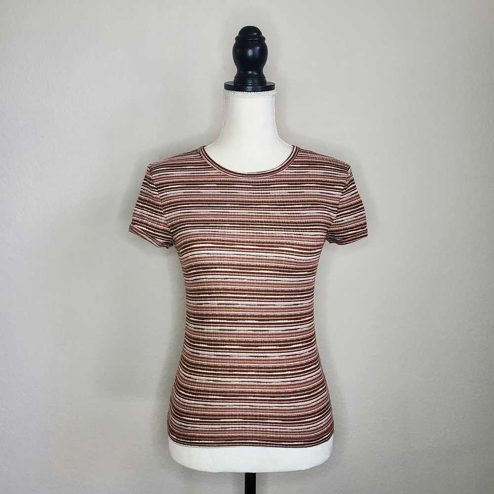 Urban Outfitters Urban Outfitters Brown Striped T… - image 1