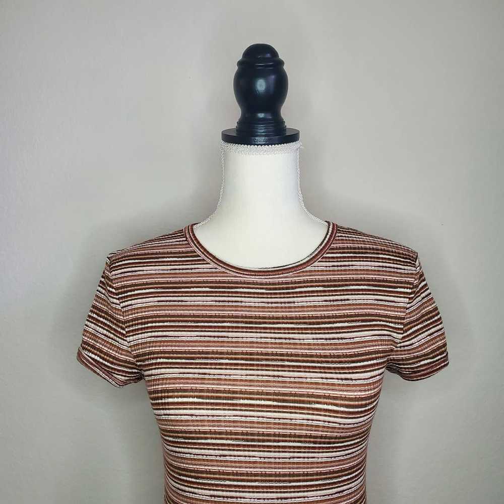 Urban Outfitters Urban Outfitters Brown Striped T… - image 5