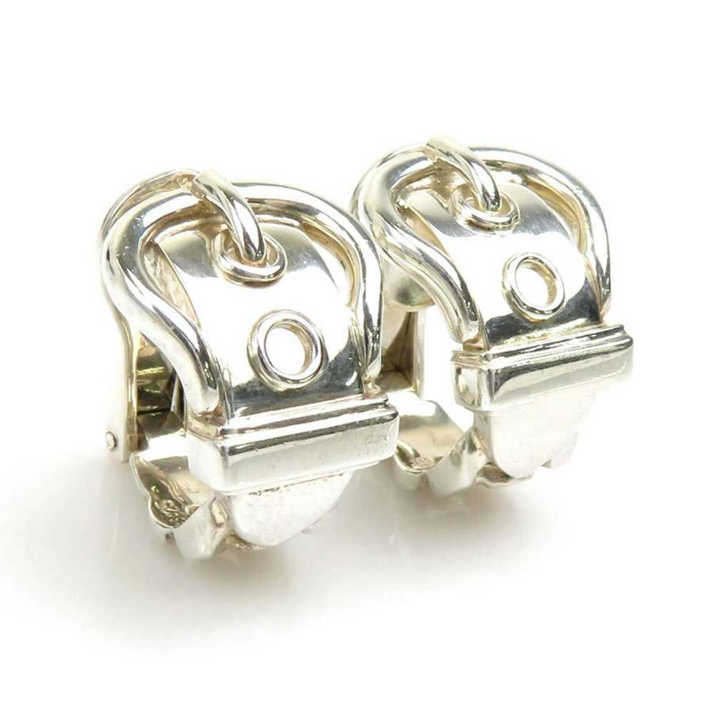 Hermes HERMES Earrings Bookle Serie Silver 925 Wo… - image 1