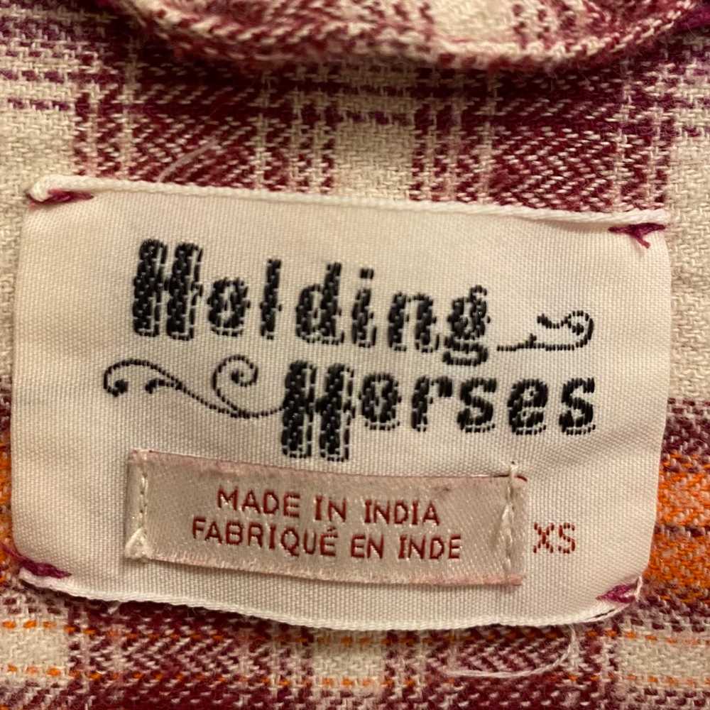 Anthropologie Holding Horses Plaid Paisley Mixed … - image 4