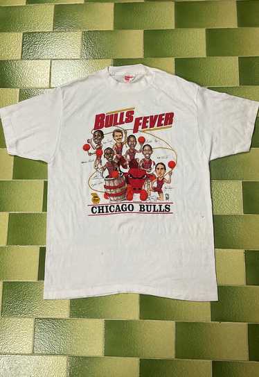Vintage 80s Chicago Bulls Fever Caricature Jordan 