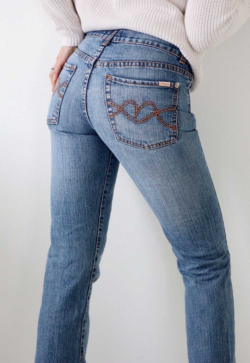 Morgan de Toi Vintage Jeans Flared Bootcut Blue Y… - image 3