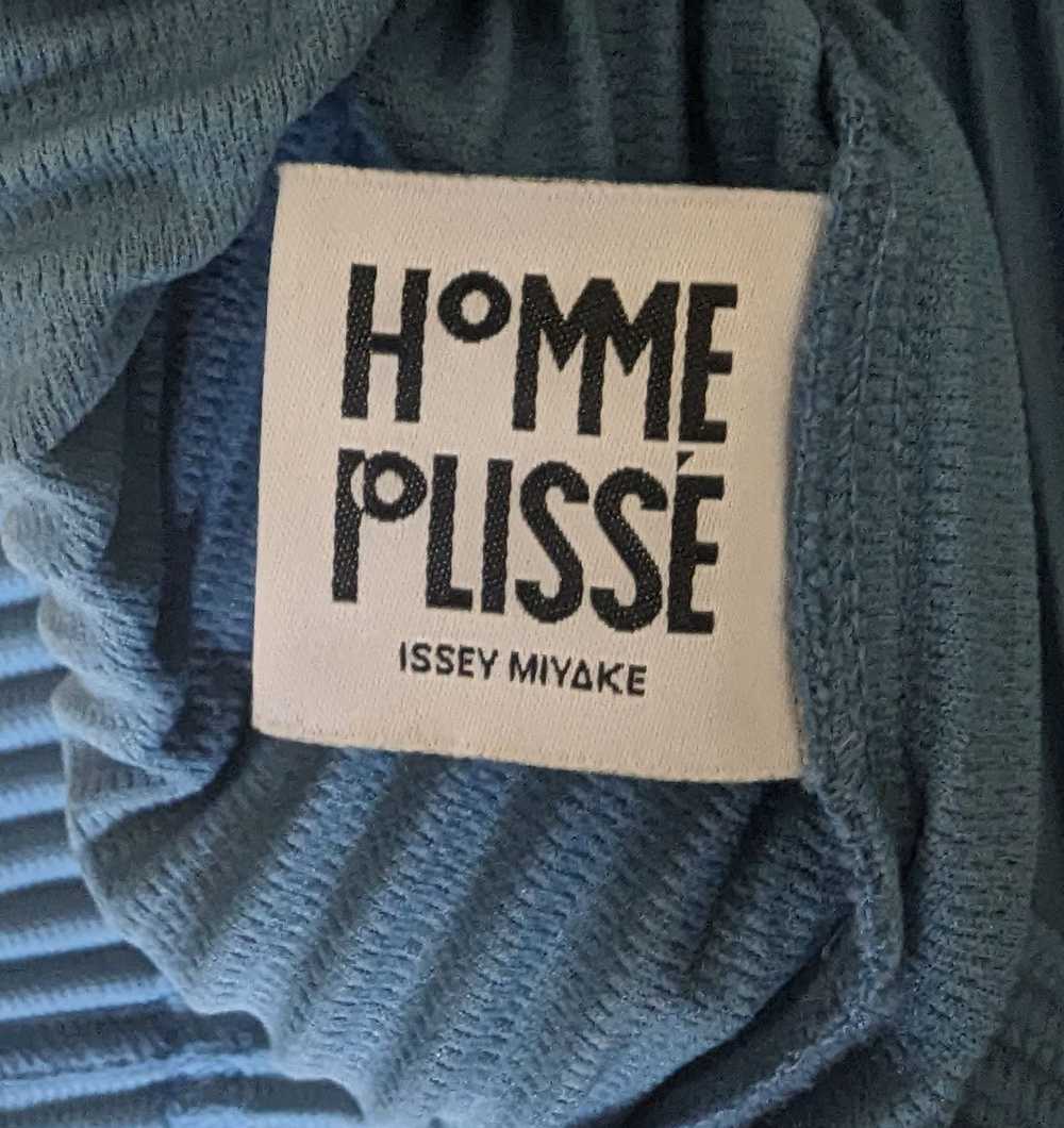 Homme Plisse Issey Miyake Blue plisse Polo - image 3