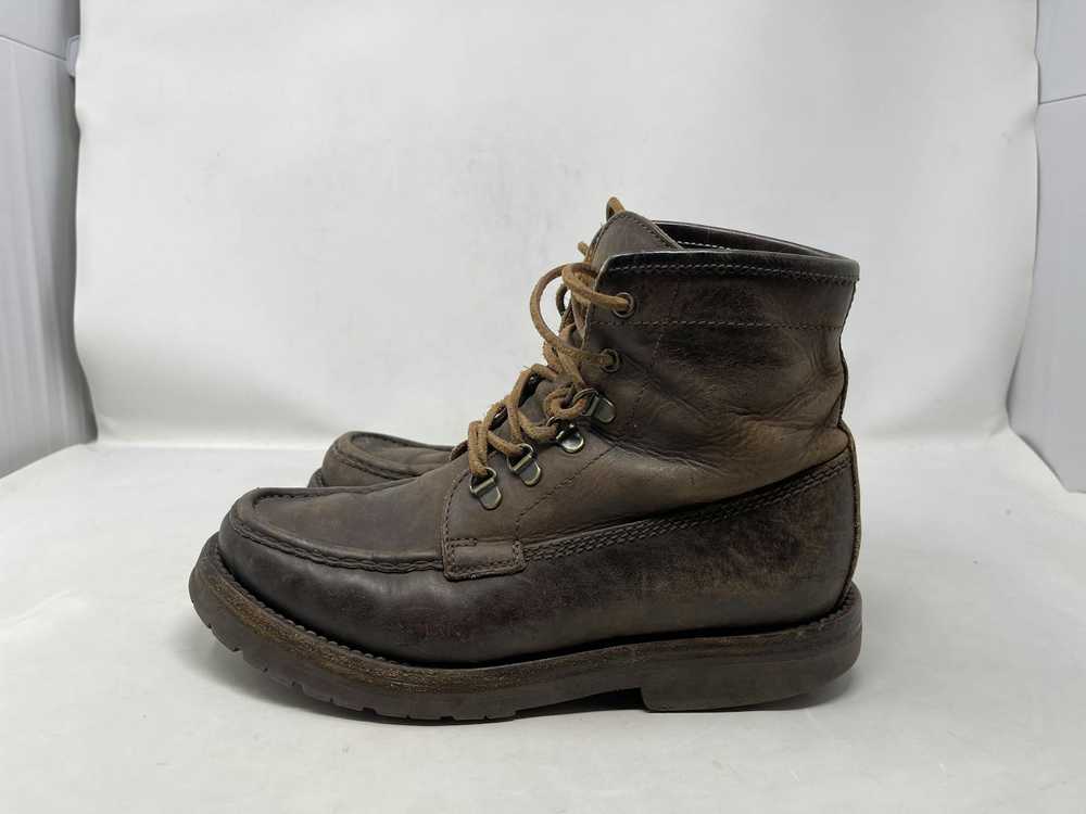 Brunello Cucinelli Brown Leather lace-up hiking b… - image 7