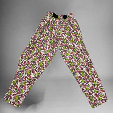 Vintage 80s Neon Rainbow International Baggyz Hammer Time Harem Baggy Pants  - By California Hardwear