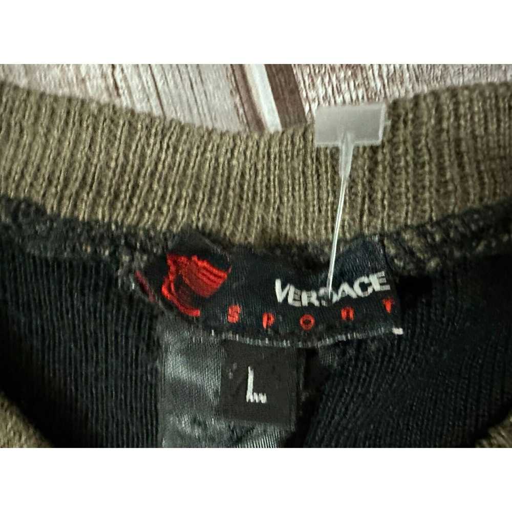 Versace Versace Sport knit logo Sweater black red… - image 3