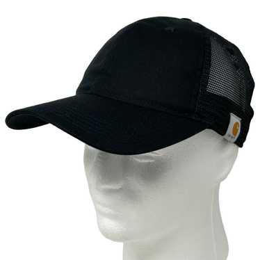 Carhartt Blank Black Carhartt Trucker Hat Solid Pl