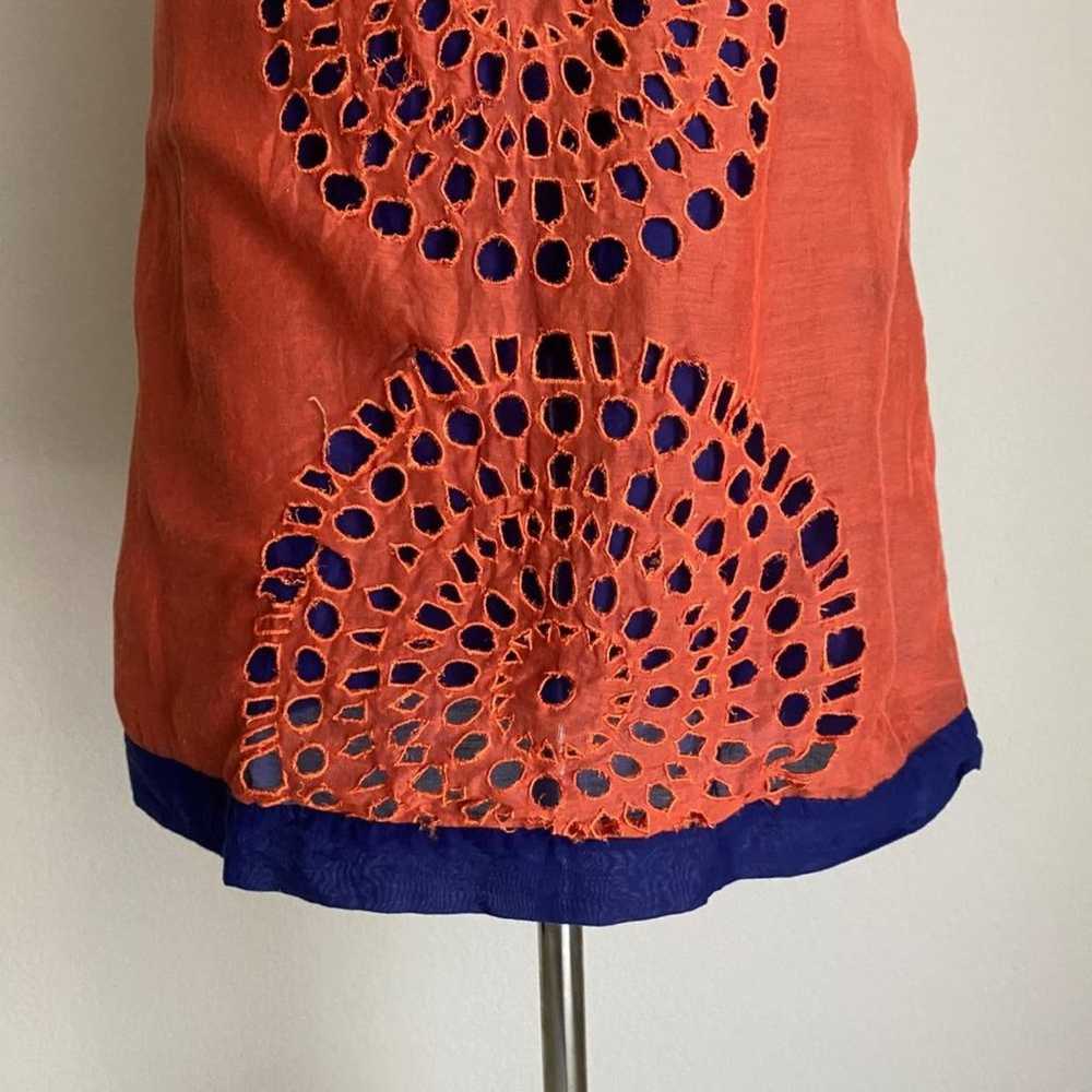 Anthropologie Kas New York sz S  embroidered shif… - image 3