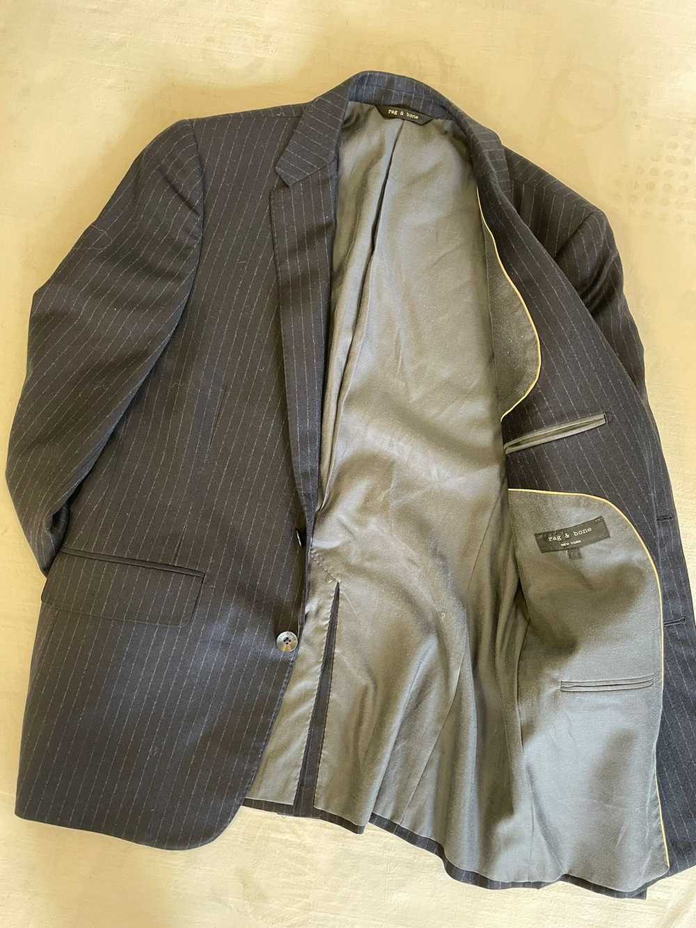 Rag & Bone Pinstripe Wool Flannel Suit Jacket - image 6