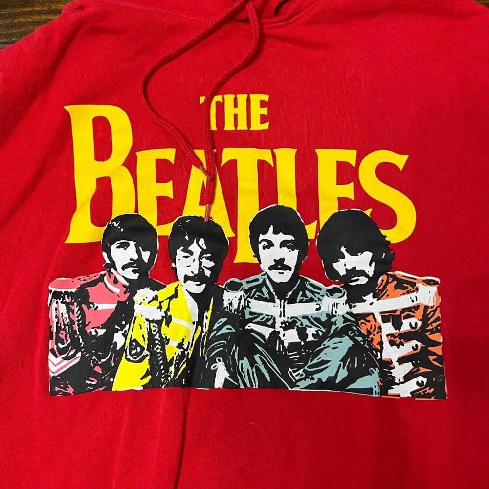 Designer The Beatles Medium Red Hoodie Sweatshirt - image 2